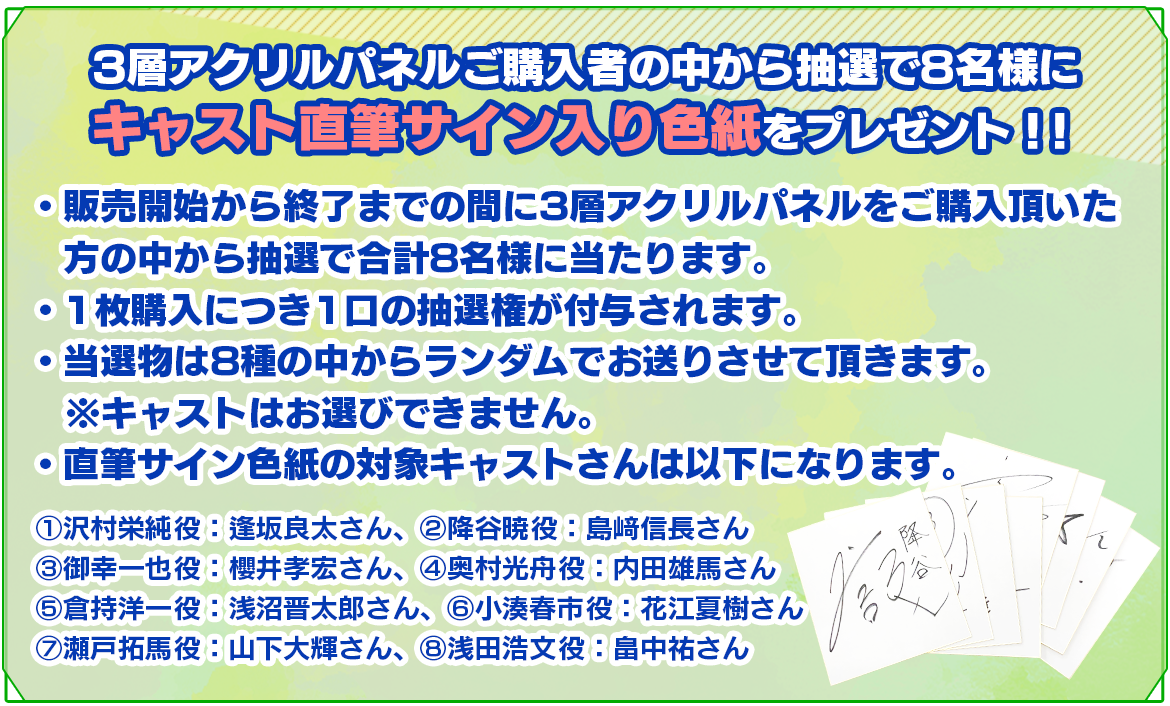 アクリルパネルキャンペーン